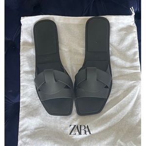 Zara black sandals